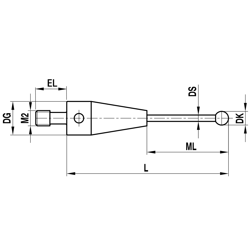Drawing of product TH M2 020 03 017