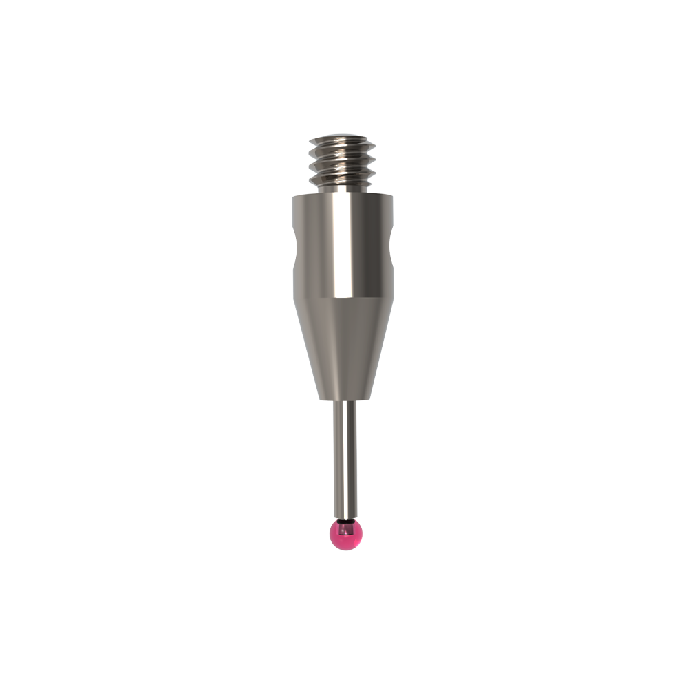 Straight Stylus; base: stainless steel; stem: carbide; ball: ruby
