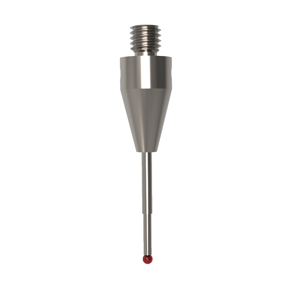 Straight Stylus; base: titanium; stem: carbide; ball: ruby