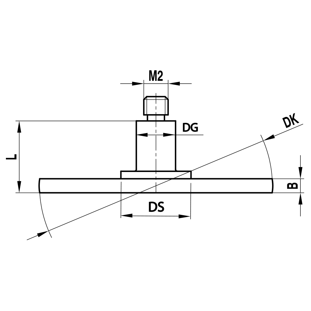 Drawing of product KI M2 200 25 005