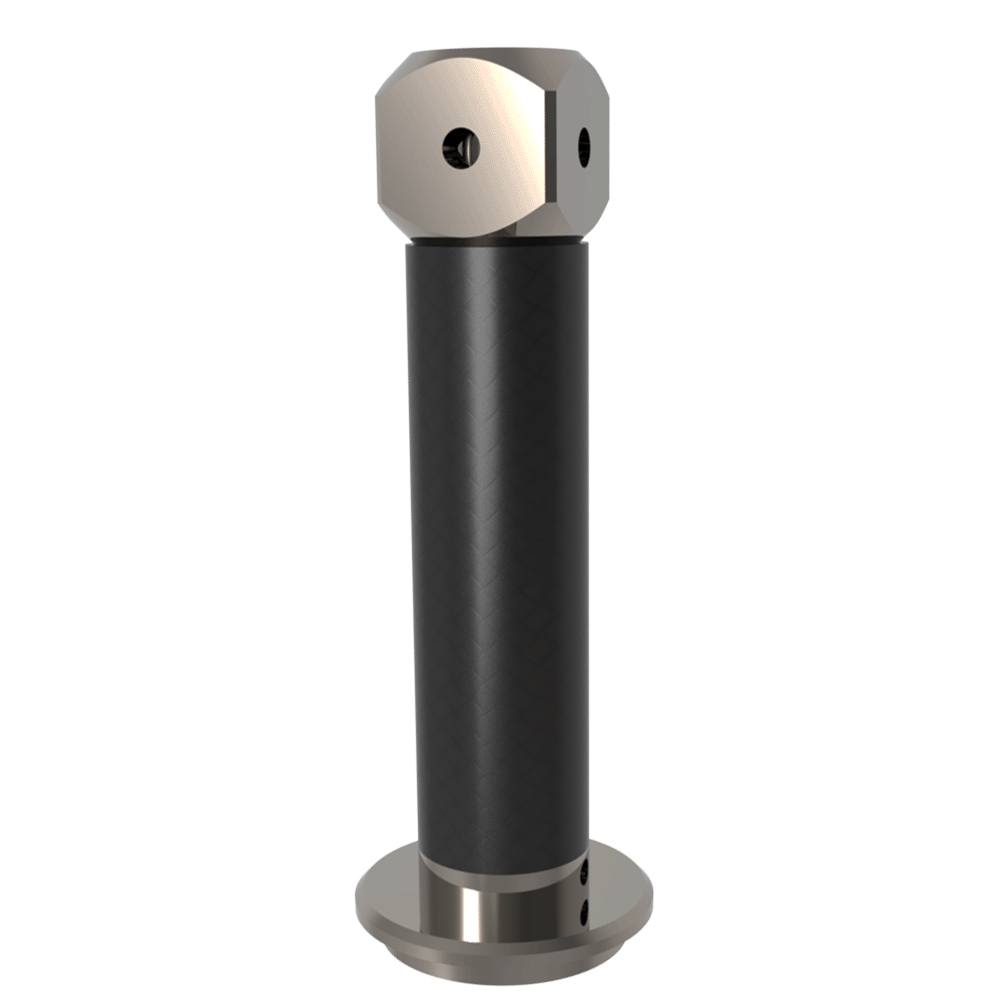 Extension; base: titanium; stem: carbon fiber
