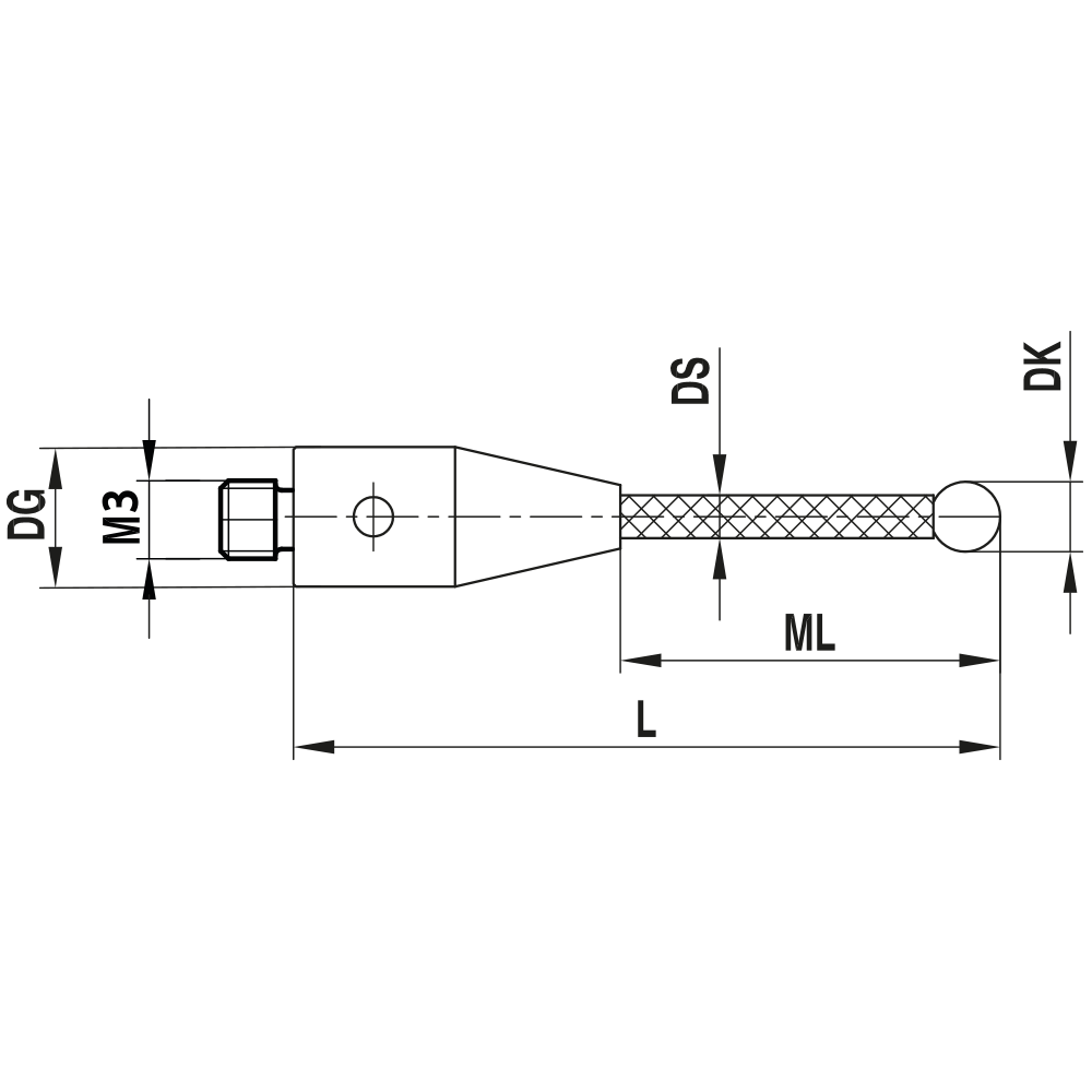Drawing of product TC M3 030 05 033