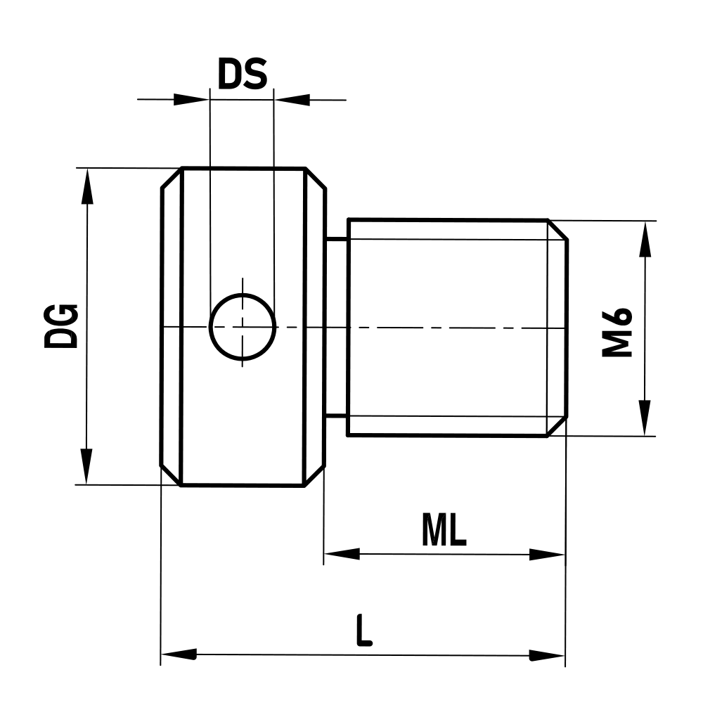 Drawing of product GW M6 000 12 018