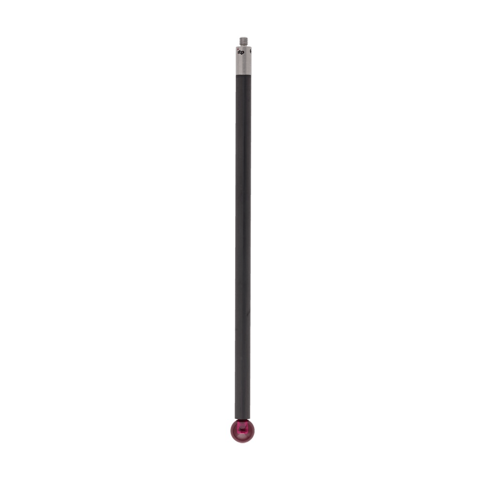 Straight Styli; base: titanium; stem: carbon fiber; ball: ruby