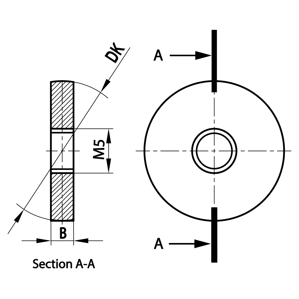 Drawing of product KI M5 050 60 M50