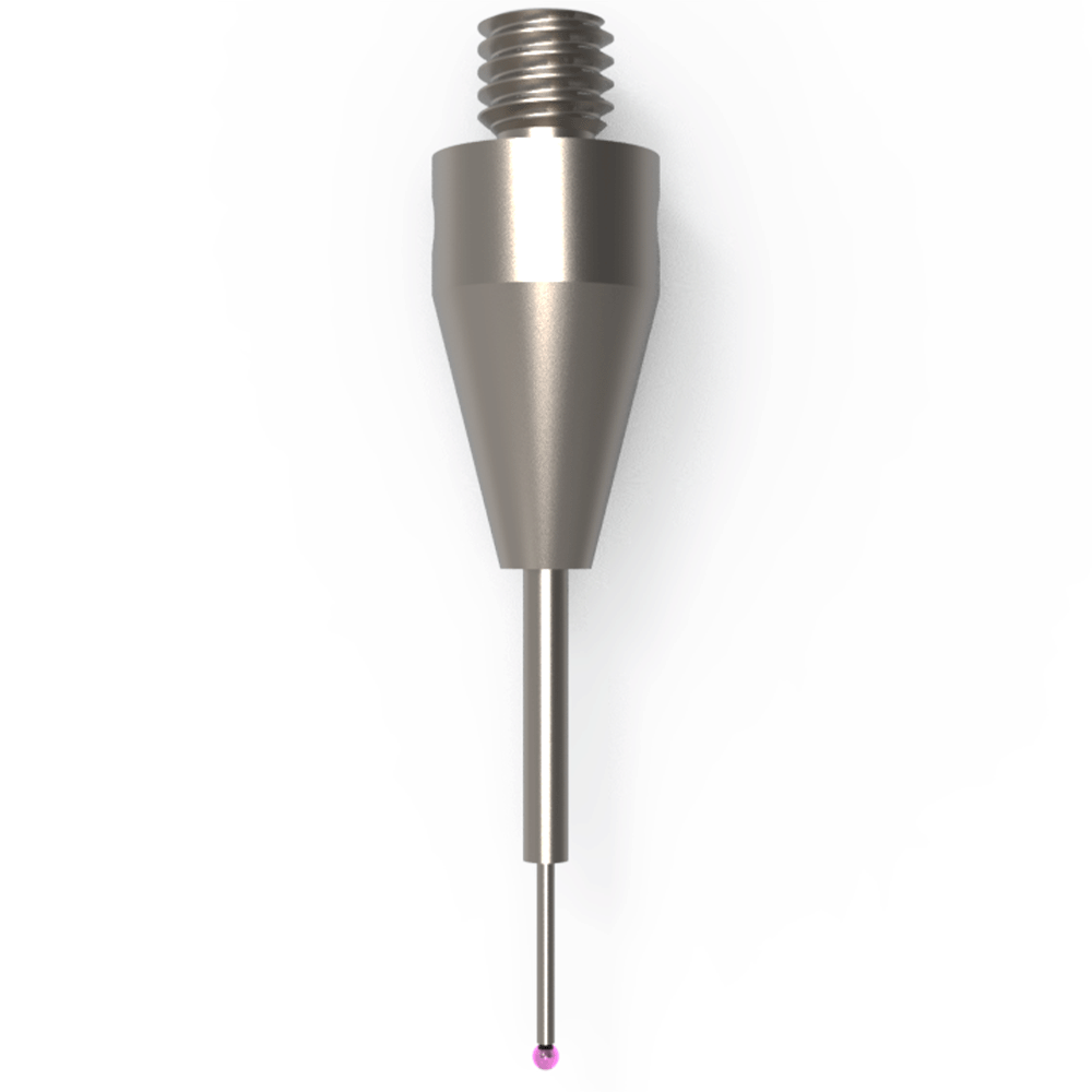 Straight Stylus; base: titanium; stem: carbide; ball: ruby