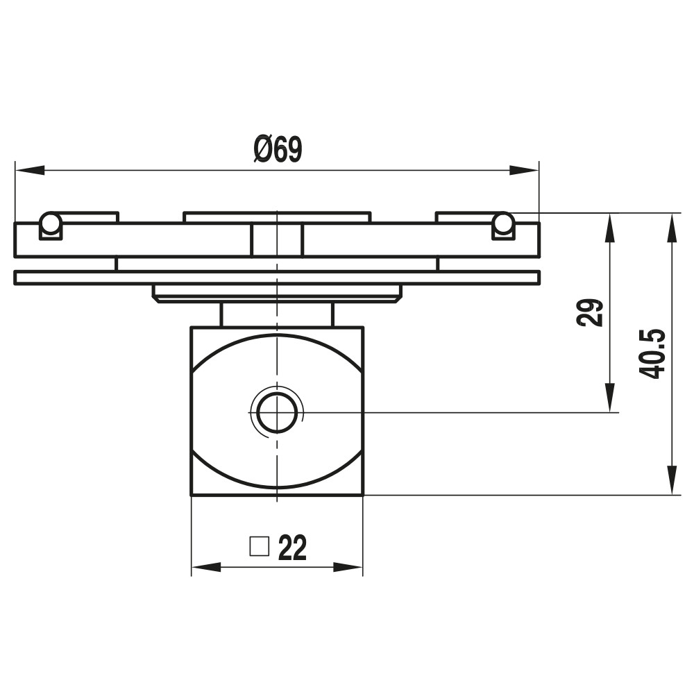 Drawing of product TP M5 MES SO 001