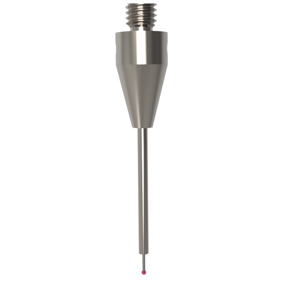 Straight Stylus; base: titanium; stem: carbide; ball: ruby